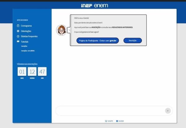Reprodução/Site do Inep
