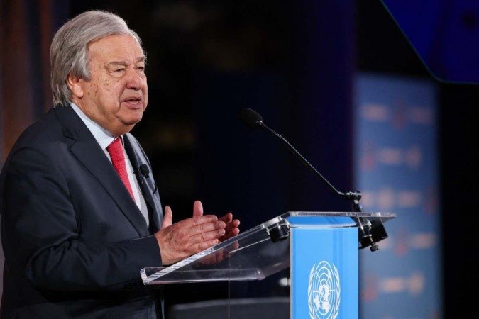 Secretário-geral da ONU, Antonio Guterres - (crédito: CHARLY TRIBALLEAU / AFP) Secretário-geral da ONU, Antonio Guterres - (crédito: CHARLY TRIBALLEAU / AFP)