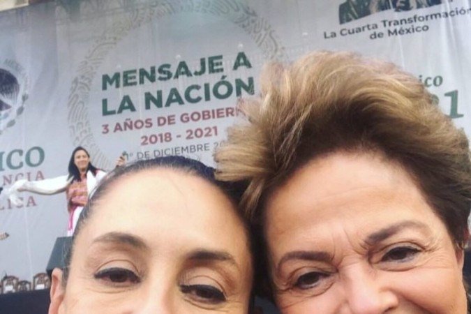 Dilma Rousseff e Claudia Sheinbaum - (crédito: Reprodução @dilmarousseff) Dilma Rousseff e Claudia Sheinbaum - (crédito: Reprodução @dilmarousseff)