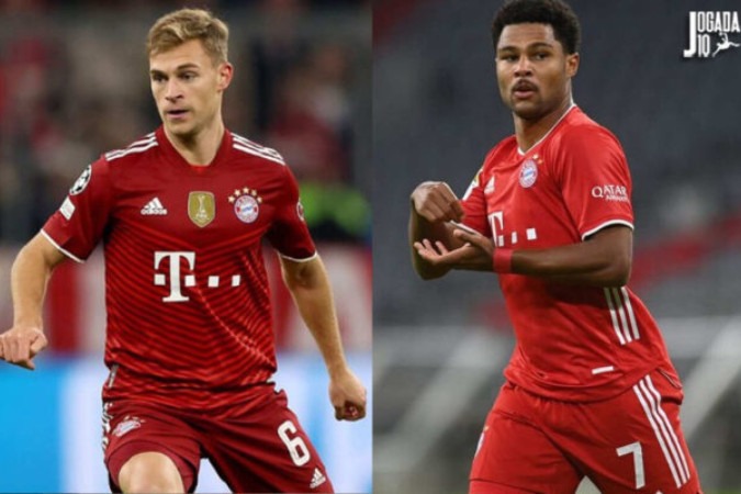 Kimmich e Gnabry podem sair do Bayern  -  (crédito: Reprodução/Twitter @SergeGnabry)