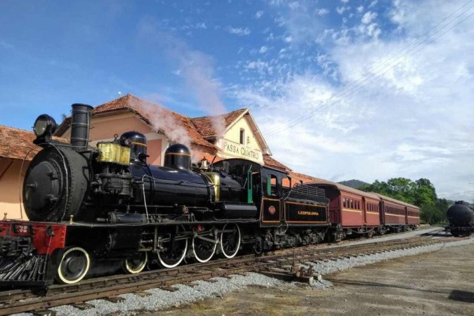 Trem da Serra da Mantiqueira, em Passa Quatro (MG)
 -  (crédito: ABPF)