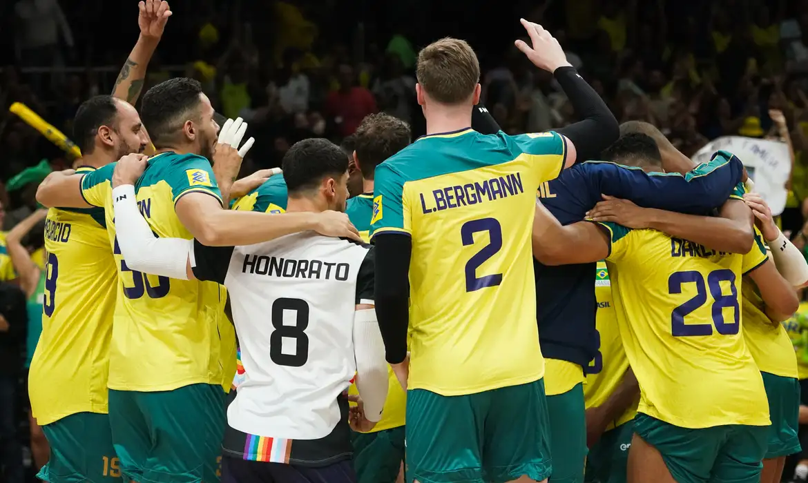 Brasil derrota Polônia na Liga das Nações Masculina de Vôlei -  (crédito: EBC)