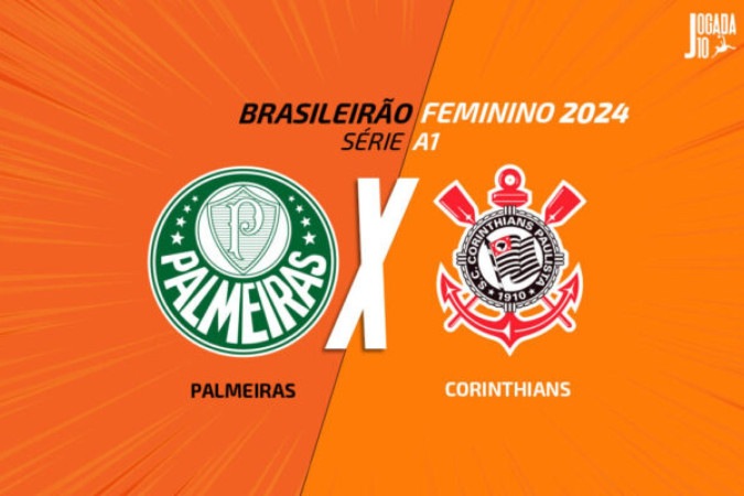 Palmeiras e Corinthians se enfrentam em Jundiaí pelo Brasileirão feminino -  (crédito: Arte: Jogada10)