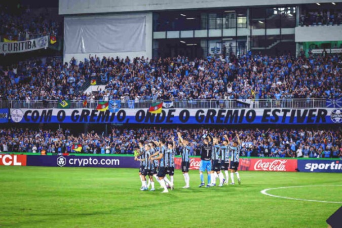 Grêmio tem adotado o Couto Pereira como casa enquanto ainda não pode contar com a Arena -  (crédito: Foto: Divulgação)