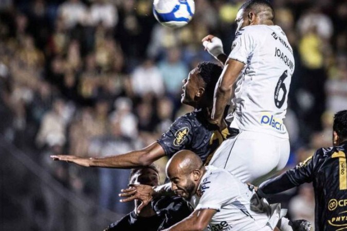 Santos vive pior momento na defesa na temporada -  (crédito: Foto: Raul Baretta/ Santos FC.)