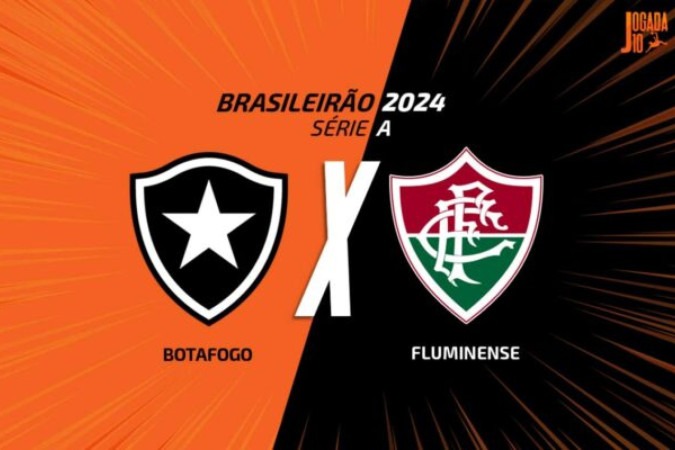 Botafogo e Fluminense se enfrentam pelo Campeonato Brasileiro 2024  -  (crédito: - Foto: Arte/Jogada10)