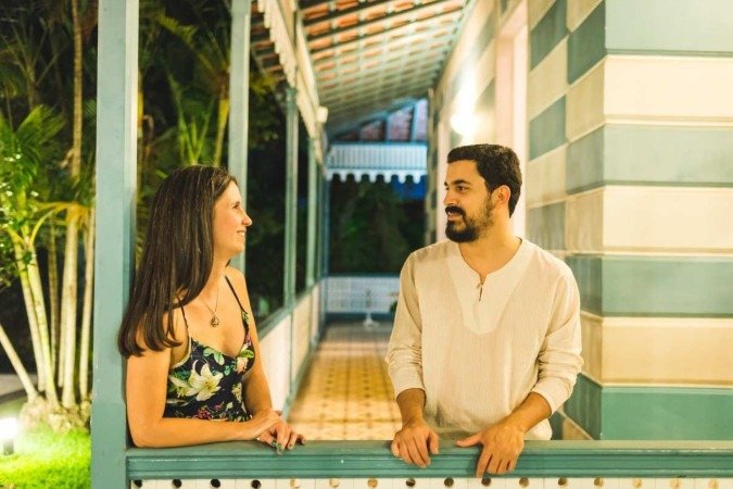 Os músicos Nádia Campos e Guilherme Melo
