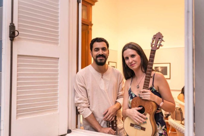 Os músicos Guilherme Melo e Nádia Campos -  (crédito: André Simões/Divulgação)
