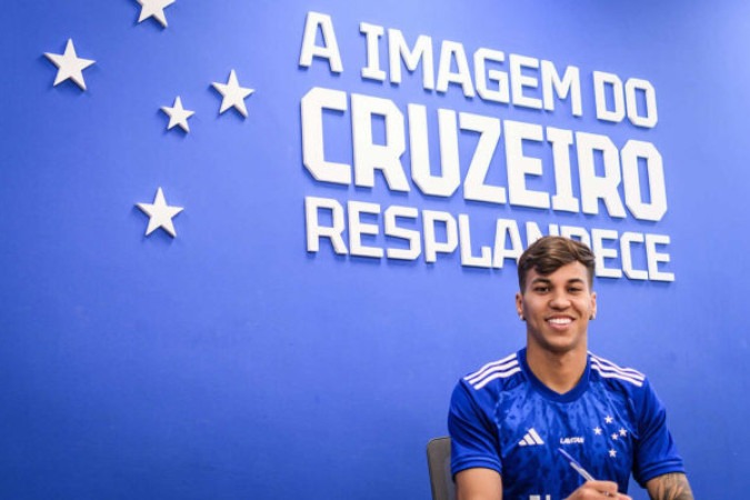Cruzeiro anuncia a contratação do atacante Kaio Jorge -  (crédito: Foto: Gustavo Aleixo/Cruzeiro)