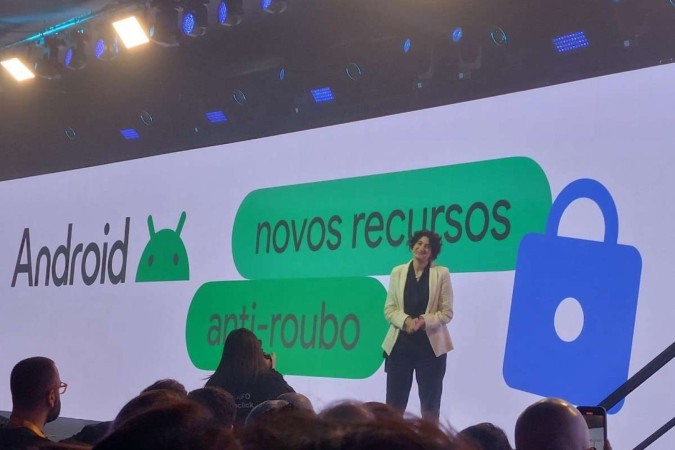Diretora de Marketing do Google Brasil, Maia Mau, anuncia as novidades da empresa na 6ª edição do Google for Brasil, em São Paulo -  (crédito: Mariana Niederauer/CB/D.A.Press)