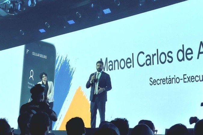 O secretário-executivo da Justiça e Segurança Pública, Manoel Carlos de Almeida Neto, discursa na 6ª edição do Google for Brasil