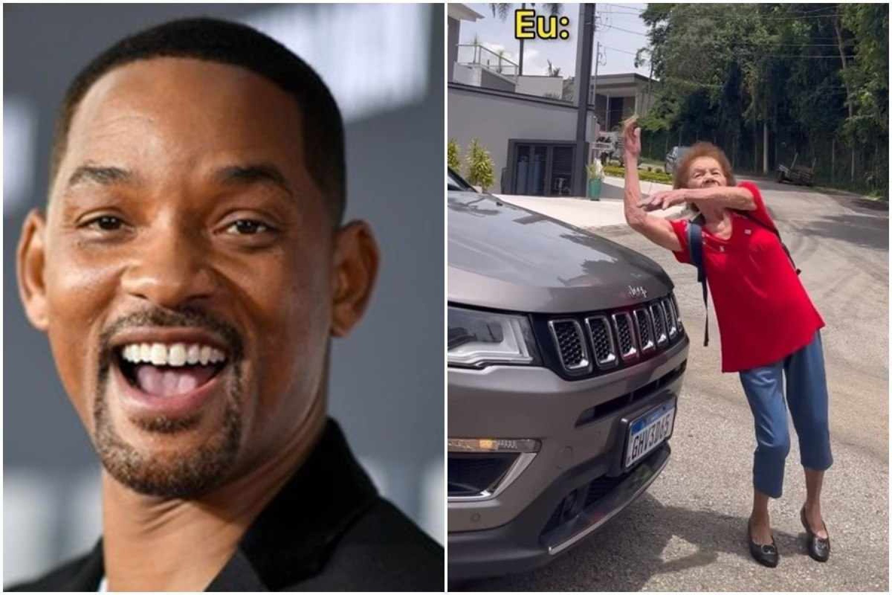 Will Smith compartilha meme de influenciadora brasileira Vovó Maria