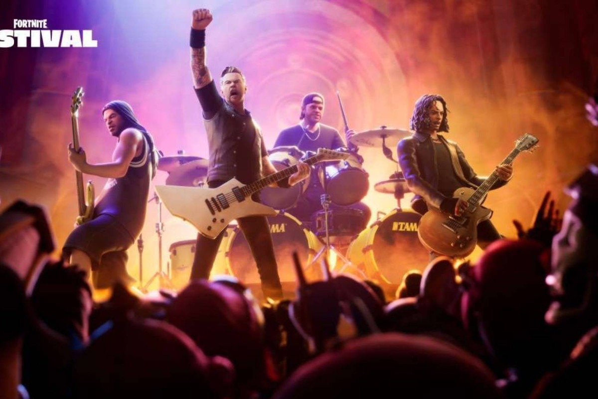 Fortnite Festival anuncia parceria com a banda Metallica