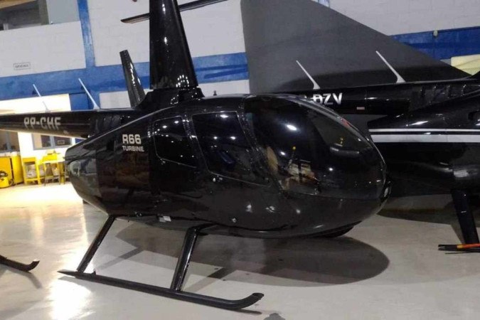 Helicóptero R-66 usado por Eurípedes Júnior foi comprado com dinheiro público -  (crédito: reprodução/arquivo pessoal)