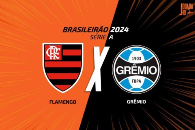 Flamengo e Grêmio se enfrentam nesta quinta -  (crédito: Foto: Arte/Jogada10)