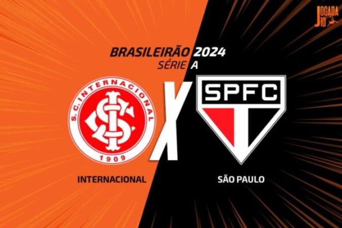 Internacional e São Paulo duelam pelo Campeonato Brasileiro -  (crédito: Foto: Arte/Jogada10)