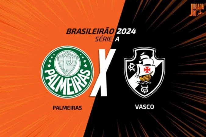 Palmeiras e Vasco medem forças pela oitava rodada do Campeonato Brasileiro -  (crédito: Arte: Jogada 10)