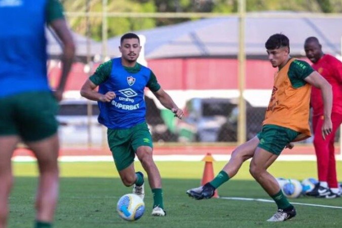 André em treino nesta quarta-feira no CT Carlos Castilho - (crédito: Foto: Marcelo Gonçalves/Fluminense) André em treino nesta quarta-feira no CT Carlos Castilho - (crédito: Foto: Marcelo Gonçalves/Fluminense)