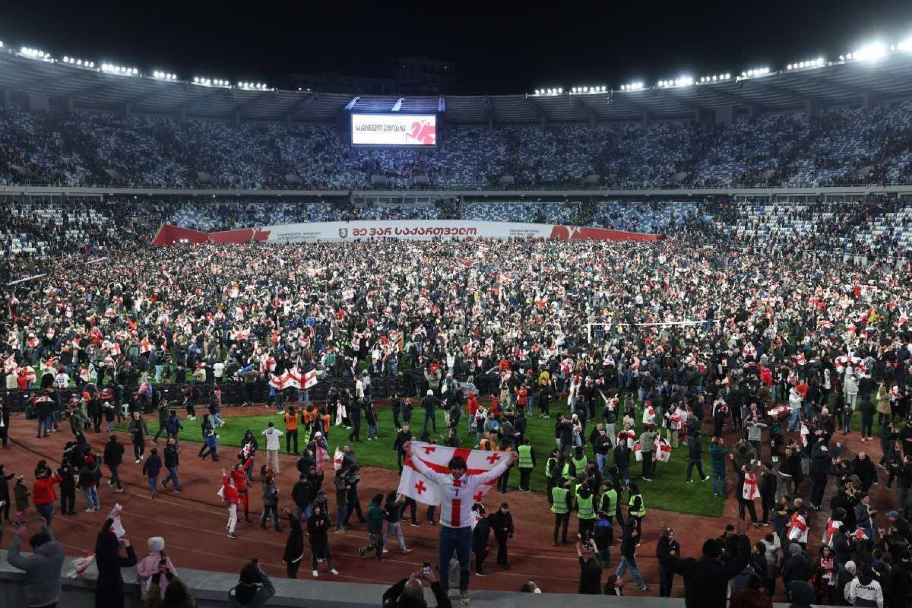 Georgia fez festa pela classifica&ccedil;&atilde;o hist&oacute;rica para a Euro      