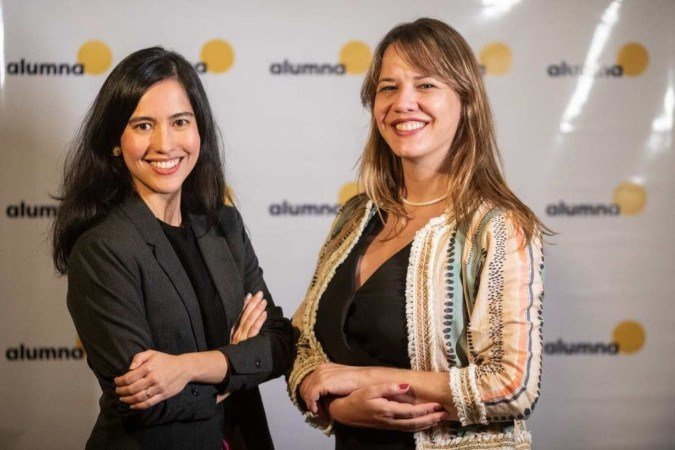  Capital S/A.  Fundadoras da Alumna, Larissa Ushizima e Renata Malheiros Henriques, duas ex-alunas da Universidade de Brasí­lia (UNB).  -  (crédito:  Tainá Frota/Divulgação)
