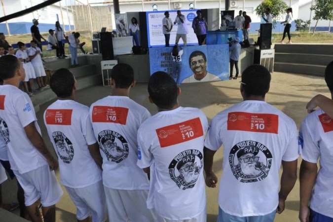  13/06/2024. Crédito: Minervino Júnior/CB/D.A Press. Brasil.  Brasilia - DF. Projeto de rap desenvolvido no Centro de Internação da Santa Maria estás concorrendo a prêmio internacional. -  (crédito: Minervino Júnior/CB/D.A.Press)