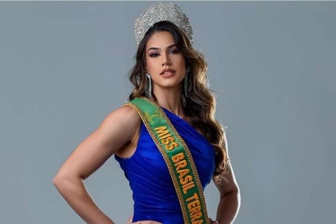 A cearense Morgana Carlos foi a grande vencedora do Miss Terra Brasil 2023 e ficou entre as 8 finalistas da competição mundial. 
 -  (crédito: Divulgação )