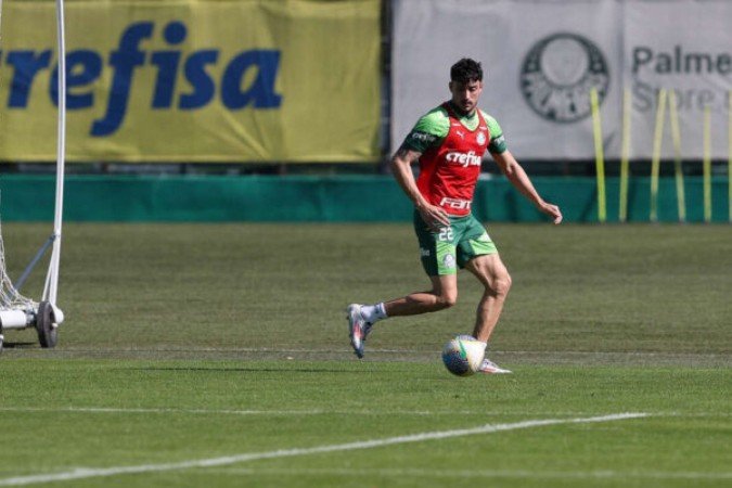 Piquerez tem 12 gols com a camisa alviverde  -  (crédito: Foto: Fabio Menotti/Palmeiras)