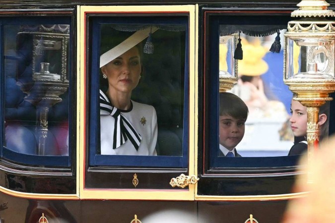 Kate, Princess of Wales, returns to public life for the first time since her cancer diagnosis, taking part in the Trooping the Color parade in central London.