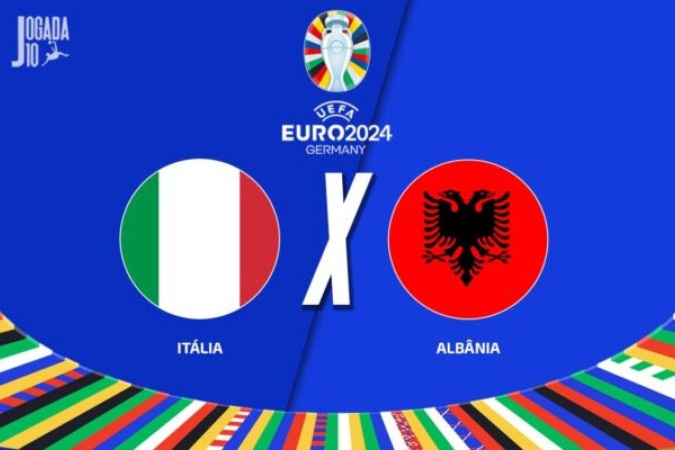 Itália x Albânia se enfrentam pelo Grup B da Eurocopa -  (crédito: Foto: Arte Jogada10)