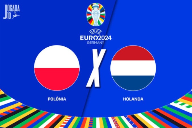 Polônia e Holanda duelam em Hamburgo na abertura do Grupo D da Eurocopa -  (crédito: Arte: Jogada10)