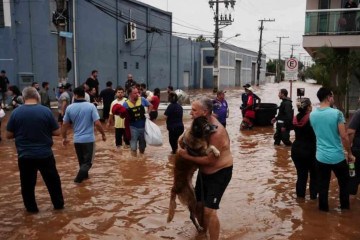  Enchentes em Porto Alegre -  (crédito:  Gustavo Mansur/Palácio Piratini)