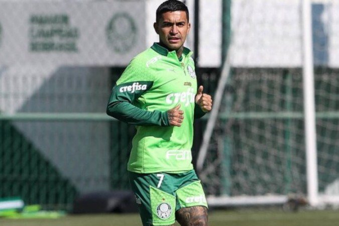 Dudu diz que vai cumprir seu contrato com o Verdão até 2025 -  (crédito: Foto: Cesar Greco / Palmeiras)
