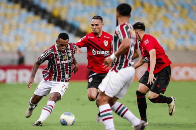  Rio de Janeiro, Brasil - 15/06/2024 - Maracan.. - .Fluminense enfrenta o Atl..tico GO esta noite no Maracan.. pela 9.. rodada do Campeonato Brasileiro 2024..FOTO DE LUCAS MER..ON / FLUMINENSE FC..IMPORTANTE: Imagem destinada a uso institucional e divulga....o, seu uso comercial est.. vetado incondicionalmente por seu autor e o Fluminense Football Club...IMPORTANT: Image intended for institutional use and distribution. Commercial use is prohibited unconditionally by its author and Fluminense Football Club...IMPORTANTE: Im..gen para uso solamente institucional y distribuici..n. El uso comercial es prohibido por su autor y por el Fluminense Football Club.
     -  (crédito:  Lucas Mercon)