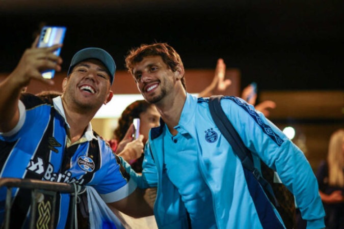 Rodrigo Caio está com a delegação em Fortaleza -  (crédito: Foto: Lucas Uebel/Grêmio)