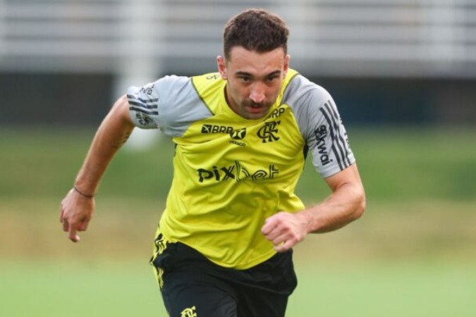 Léo Ortiz não preocupa e treinará normalmente para encarar o Bahia nesta quinta-feira -  (crédito: Foto: Gilvan de Souza/Flamengo)