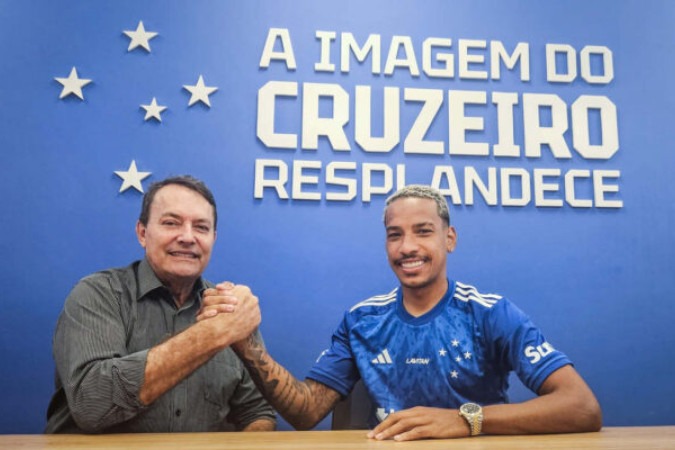 Proprietário da SAF do Cruzeiro, Pedro Lourenço, confirma permanência de Matheus Pereira  -  (crédito: Foto: Gustavo Aleixo / Cruzeiro)