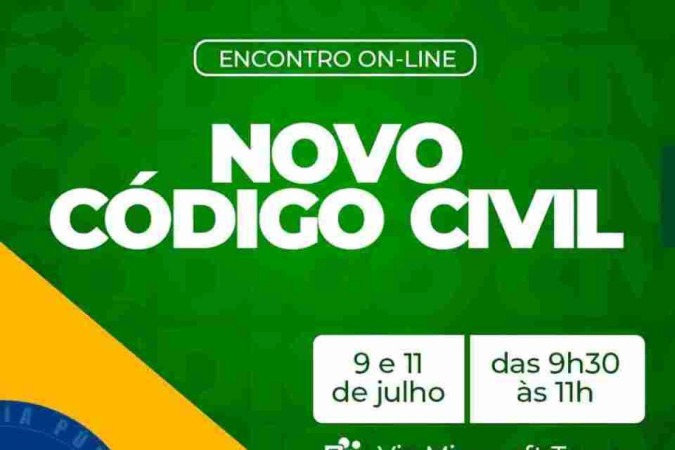 Defensoria Pública promove palestras gratuitas sobre o Novo Código Civil Brasileiro
 -  (crédito: Divulgação)
