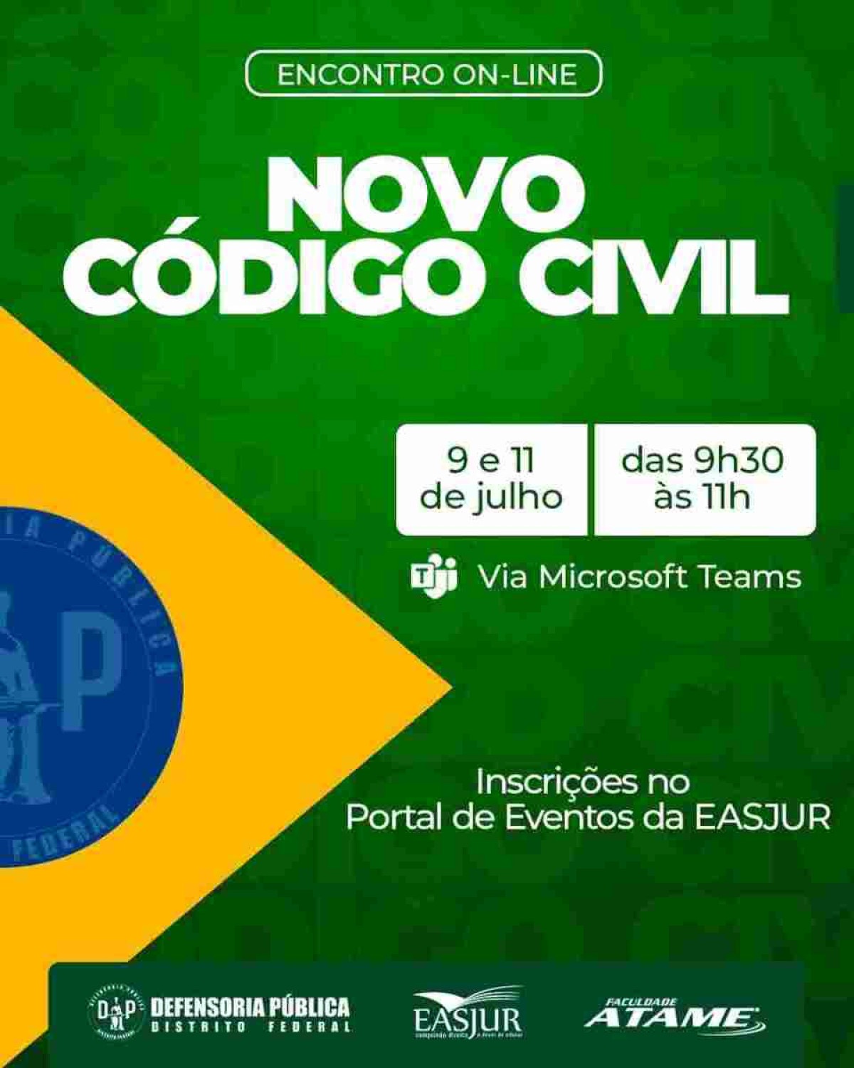 Defensoria promove palestras gratuitas sobre o Novo Código Civil Brasileiro