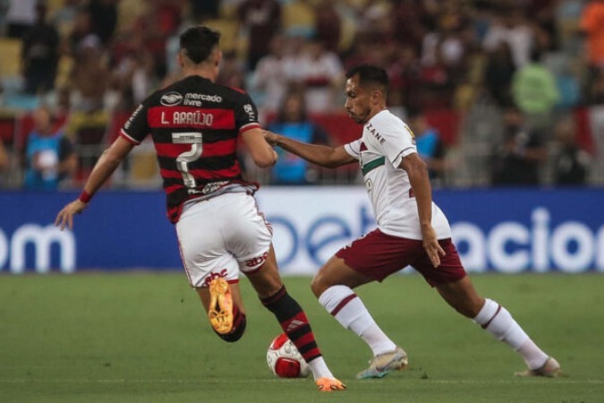 Fluminense e Flamengo voltam a se enfrentar na temporada no próximo domingo (23), no Maracanã -  (crédito: - Foto: Lucas Merçon/Fluminense)