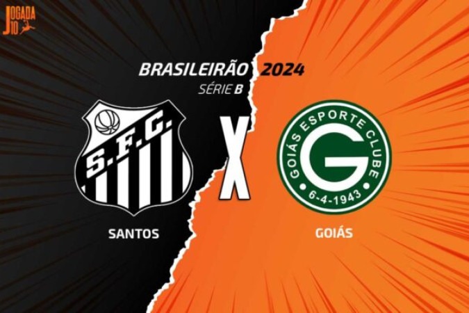 Santos e GoiÃ¡s fazem duelo direto na SÃ©rie B -  (crédito: Foto: Arte/Jogada10)