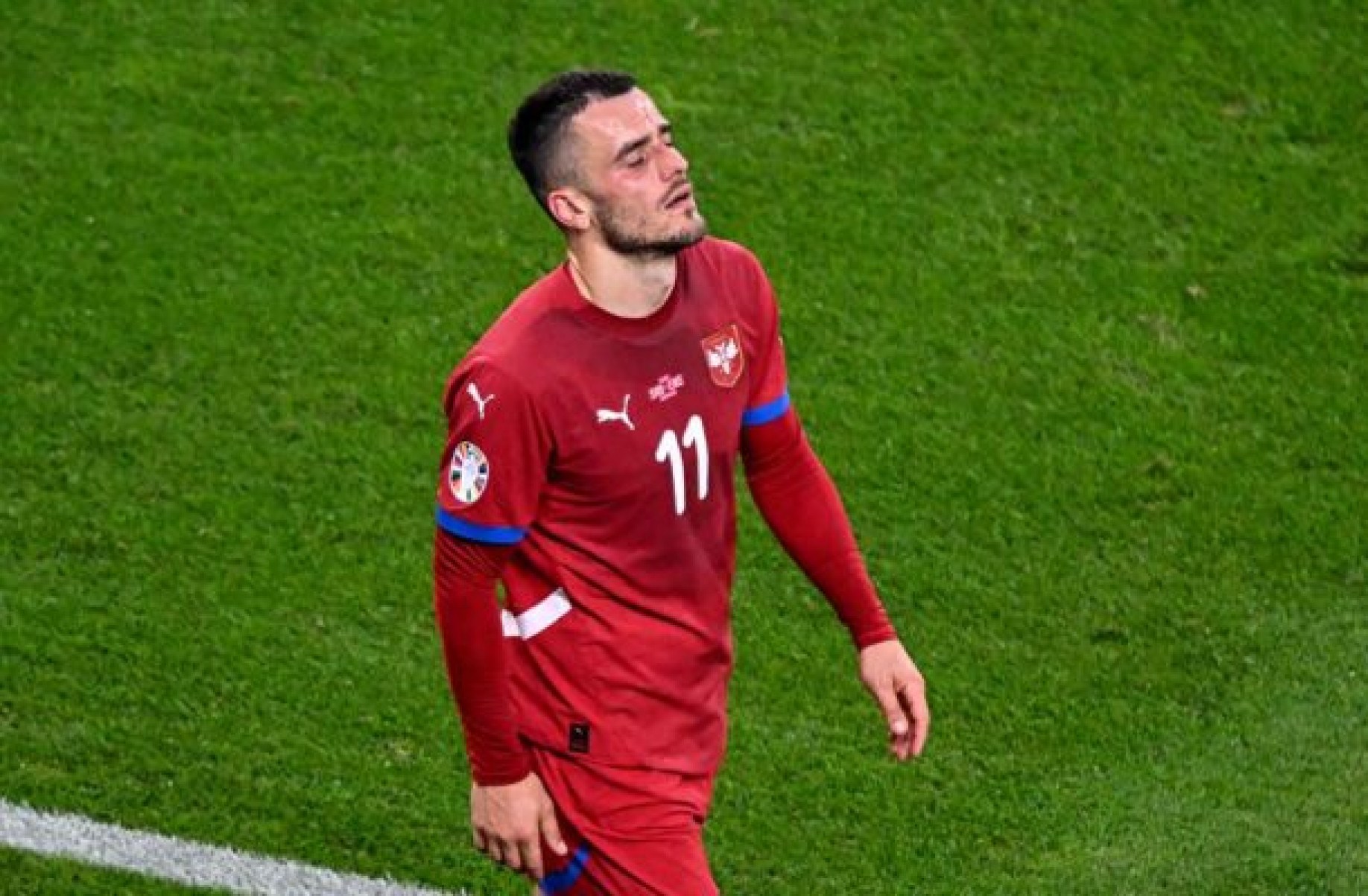 Kostic, da Sérvia, está fora da Eurocopa por lesão no joelho