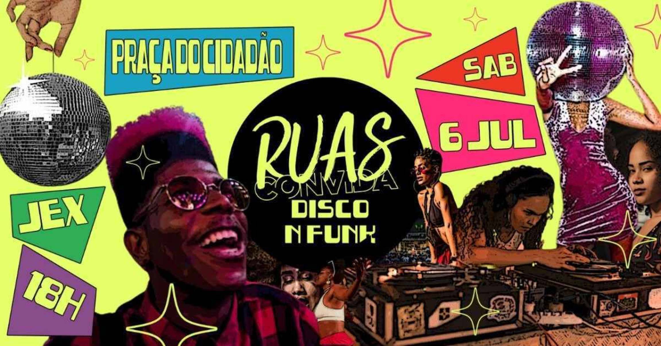 Evento Ruas Convida N’ Funk ocupa a Praça do Cidadão neste sábado .