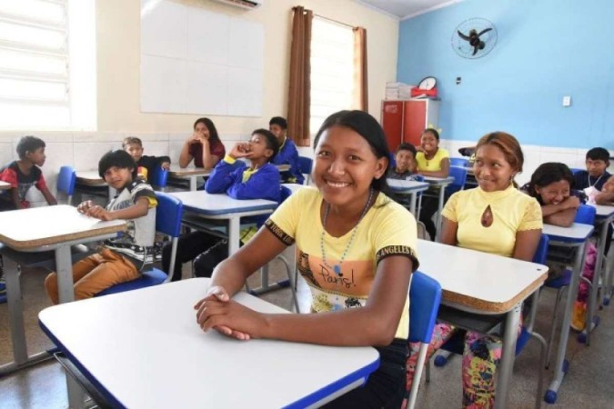No âmbito da educação, o DF acolhe a comunidade indígena de venezuelanos na Escola Classe Morro da Cruz, em São Sebastião, e na Escola Classe Café sem Troco, no Paranoá -  (crédito: Mary Leal/Secretária de Estado de Educação do DF)