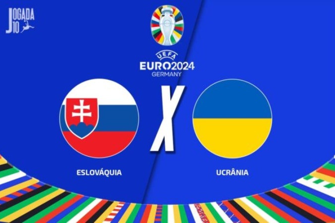 Eslováquia, que venceu na estreia e Ucrânia, que perdeu o seu jogo, se enfrentam nesta sexta-feira pela 2ª rodada do Grupo E da Euro -  (crédito: Foto: Arte Jogada10)
