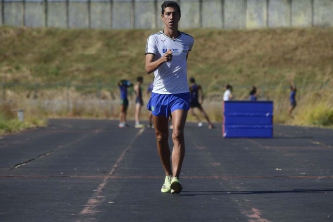 Caio Bonfim bateu o recorde sul-americano às vésperas de embarcar para as Olimpíadas de Paris-2024 -  (crédito:  Marcelo Ferreira/CB/D.A Press)