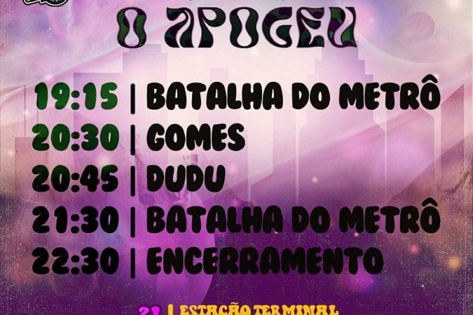 Batalha do Metrô traz Dudu Mc, em edição especial, na sexta (21/6)