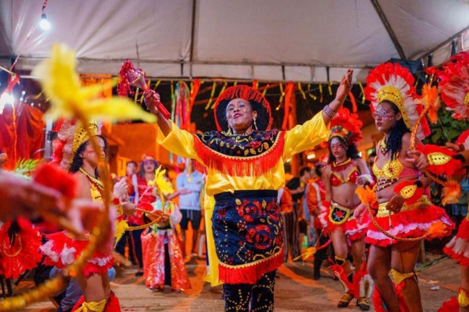 Dança do Bumba meu Boi Encanto de Itapoã  -  (crédito: Reprodução/Festival de Cultura Popular do Gama)