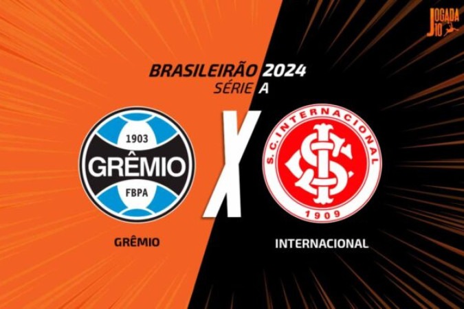 Grêmio e Inter duelam neste sábado -  (crédito: Arte: Jogada10)