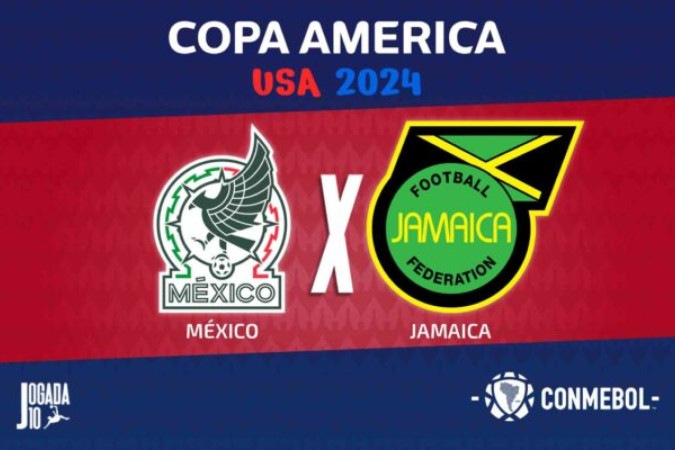 México tenta confirmar o favoritismo diante da Jamaica, pelo Grupo B da Copa América -  (crédito: Foto: Arte Jogada10)