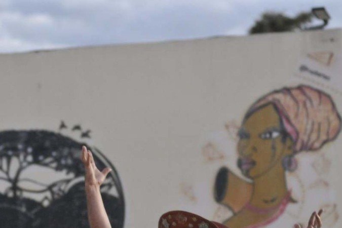  21/06/2024. Crédito: Minervino Júnior/CB/D.A Press. Brasil.  Brasilia - DF.  Quadrilha junina se Bobiá agente Pimba. Gilberto Criador da Arriuna.